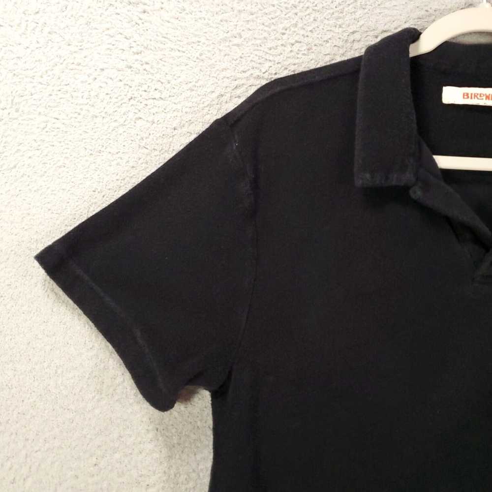 Vintage Classic Fit Black Terry Cloth Polo Short … - image 7