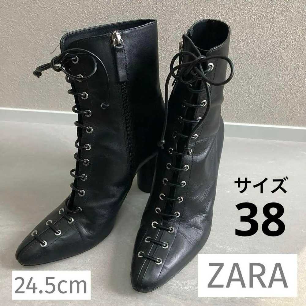 ❤️ ZARA ❤️ Lace-up Boots Size 38 Boots - image 1