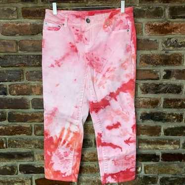 DKNY DKNY Custom Tie Dye Capri Denim Jeans Women'… - image 1