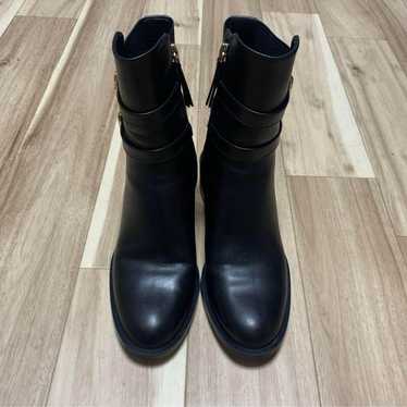 ZARA Buckle Leather Boots Size 35 Genuine Leather… - image 1