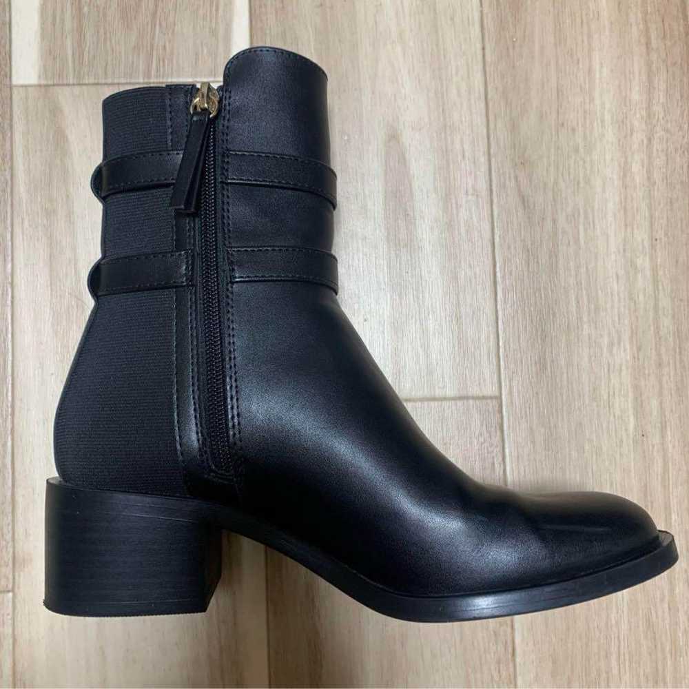 ZARA Buckle Leather Boots Size 35 Genuine Leather… - image 3