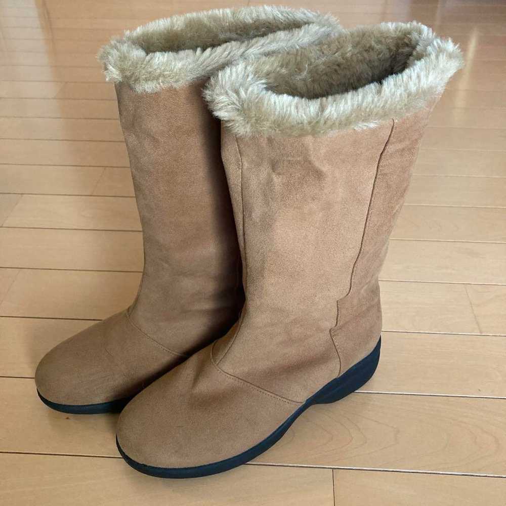 LIBERTY HOUSE Beige Sheepskin Boots - image 1