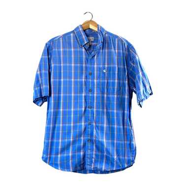 Carhartt Men's Blue Plaid Short Sleeve Carhartt B… - image 1