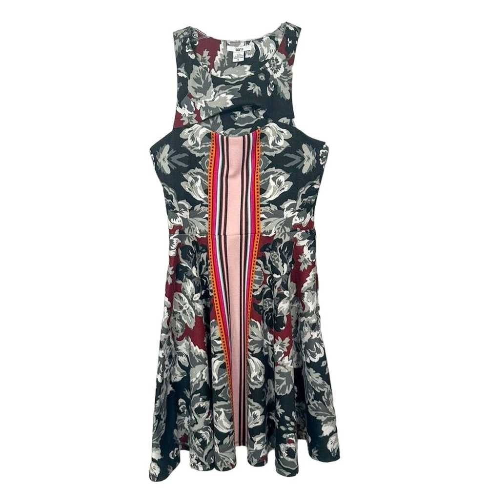 Bar Iii Bar III Women's Floral Cutout Fit & Flare… - image 1