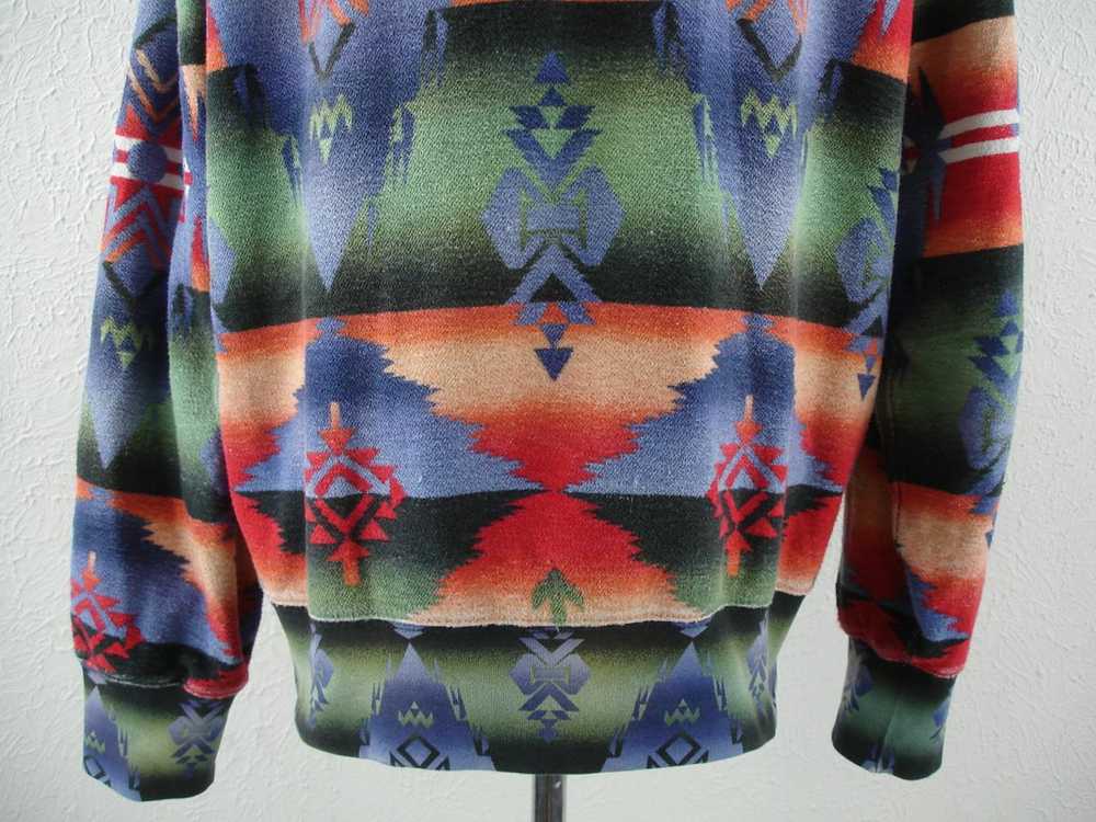 Men's L Polo Ralph Lauren Serape Print Aztec Sout… - image 8