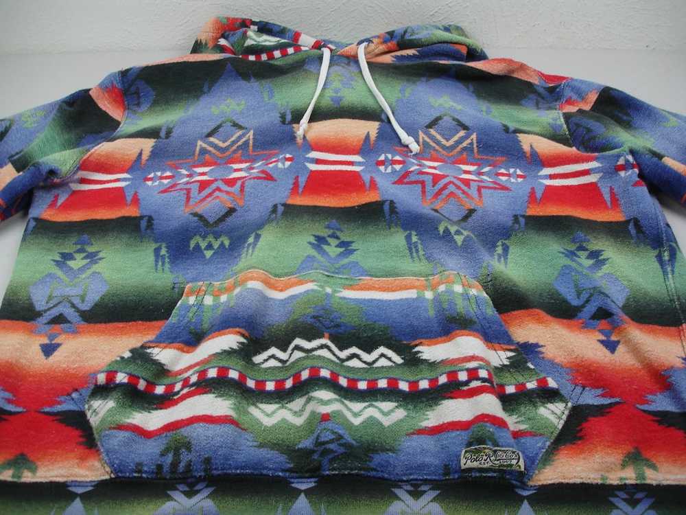 Men's L Polo Ralph Lauren Serape Print Aztec Sout… - image 9