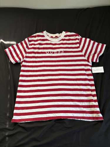 Guess Guess Los Angeles red stripe short sleeve te