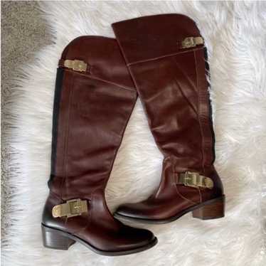 Vince Camuto brown leather boots