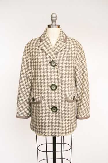 ジャケット・アウター 1950~1960s DOUBLE BREASTED WOOL COAT Kids Retro Coat Sanyo Japan Brown Pink Swing 1940s 1960s