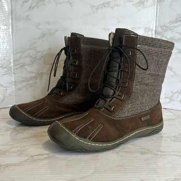 Woolrich Suede Brown Plaid Uppers Lace Up Waterpr… - image 1