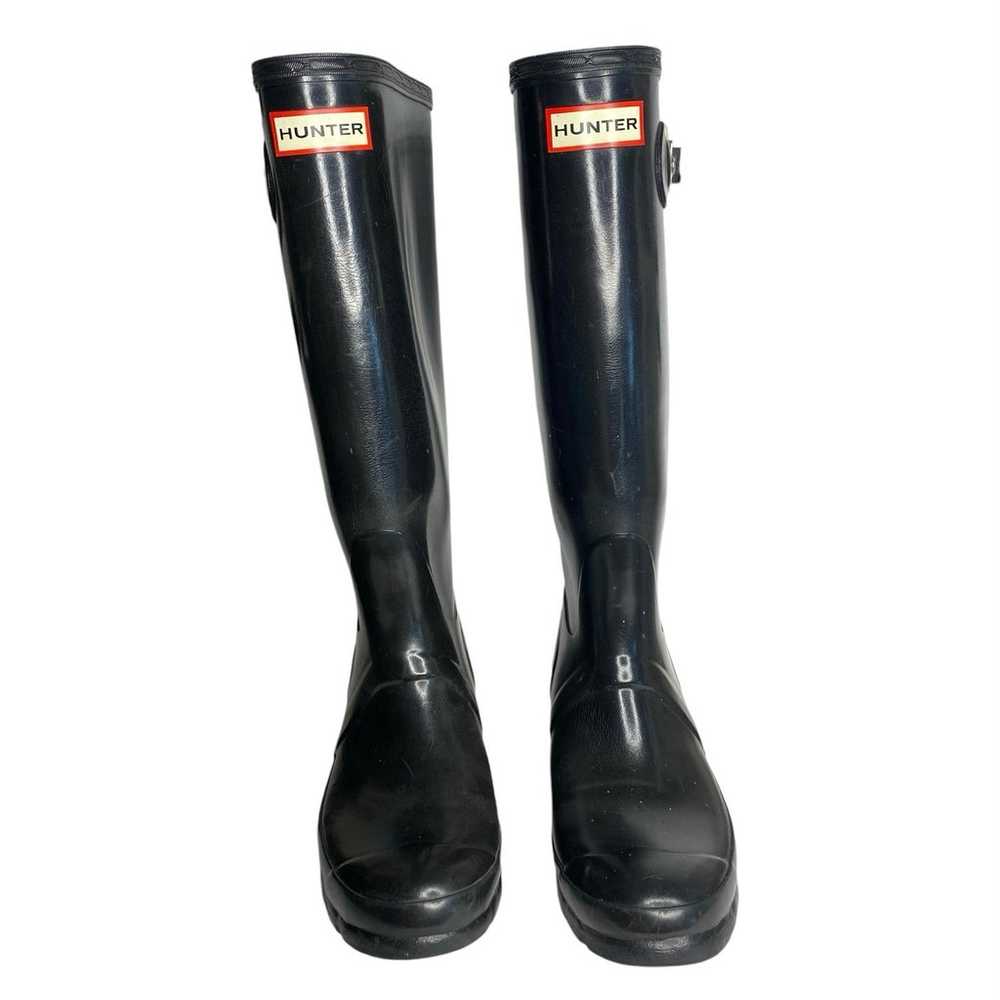 HUNTER ORIGINAL TALL GLOSS RAIN BOOTS WOMEN'S SIZ… - image 2