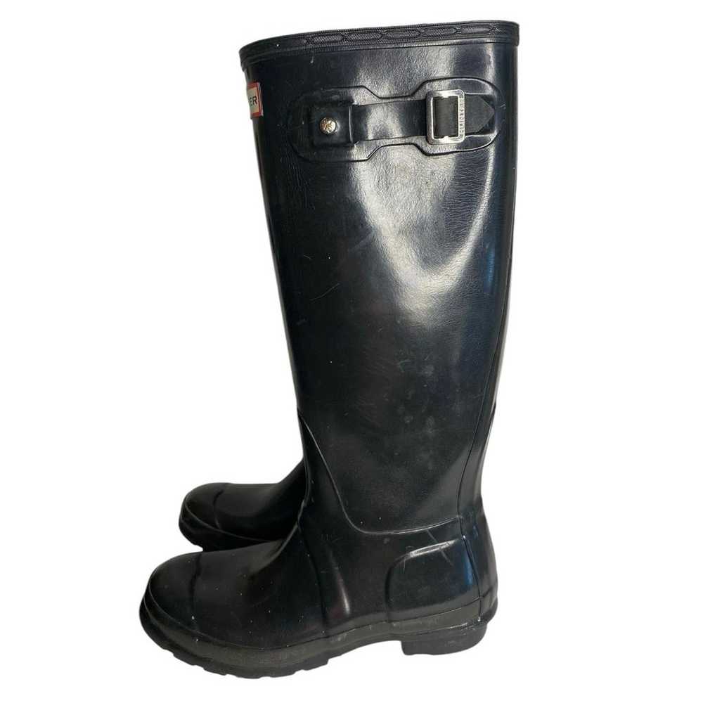 HUNTER ORIGINAL TALL GLOSS RAIN BOOTS WOMEN'S SIZ… - image 4