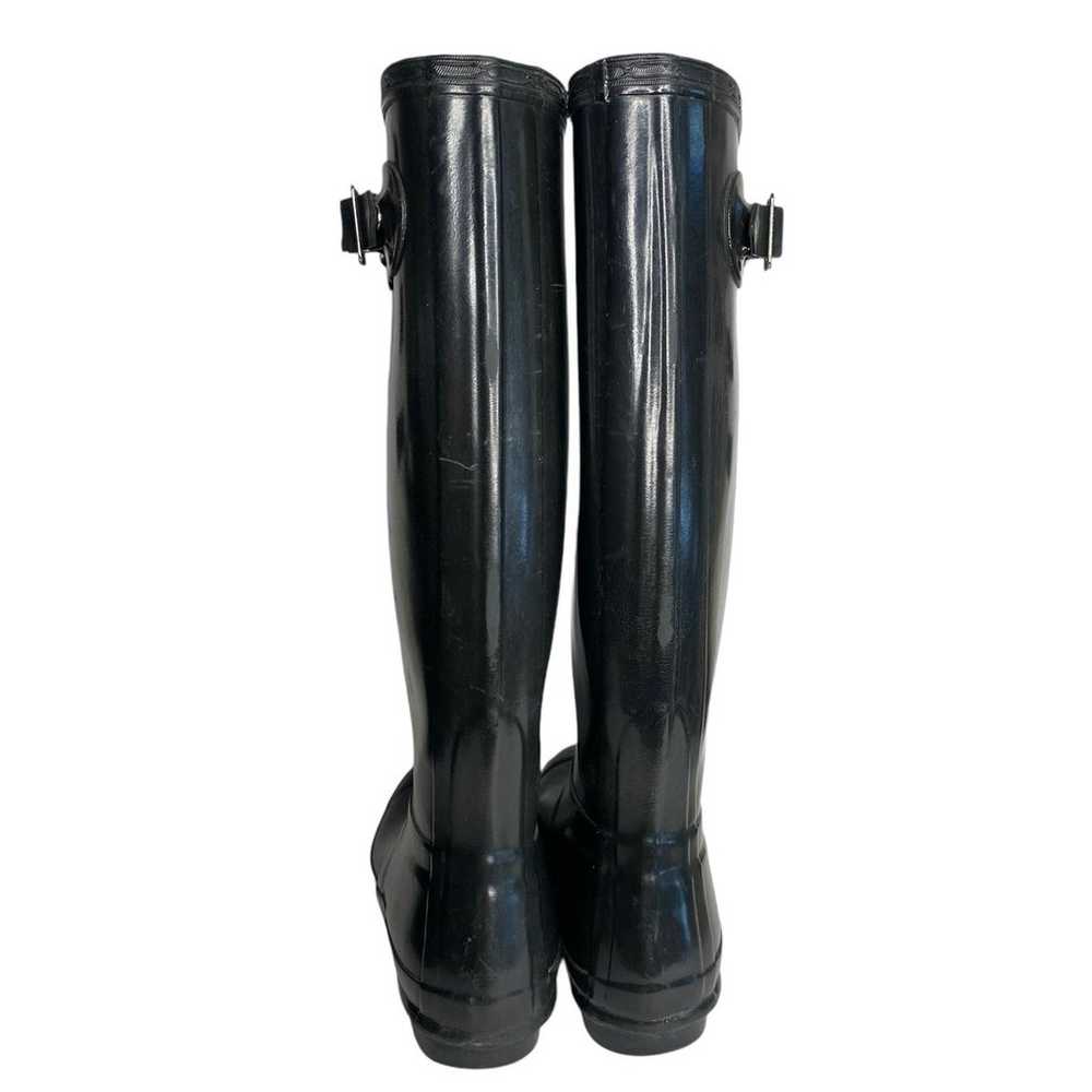 HUNTER ORIGINAL TALL GLOSS RAIN BOOTS WOMEN'S SIZ… - image 6