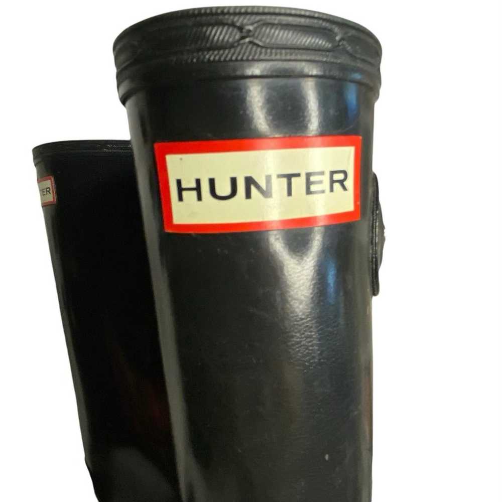 HUNTER ORIGINAL TALL GLOSS RAIN BOOTS WOMEN'S SIZ… - image 7