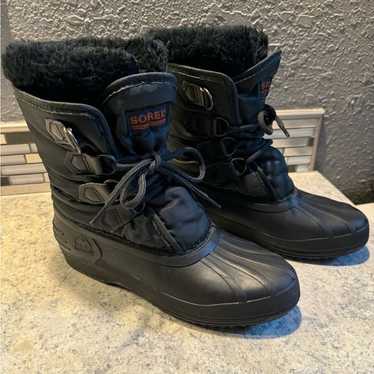 Sorel Black Winter Boots with Removable Liner