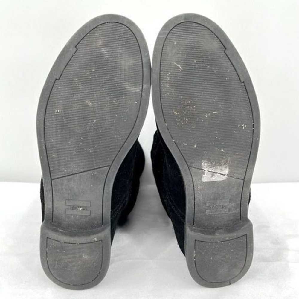 Toms Serra Black Suede Leather Lazer Cut Perforat… - image 8