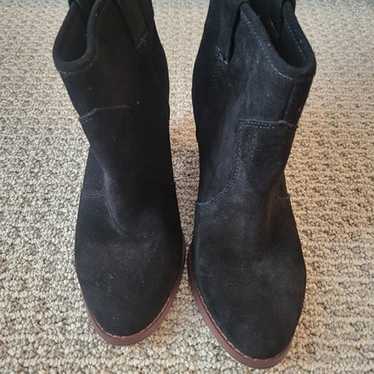 Splendid Suede Black Ankle Booties