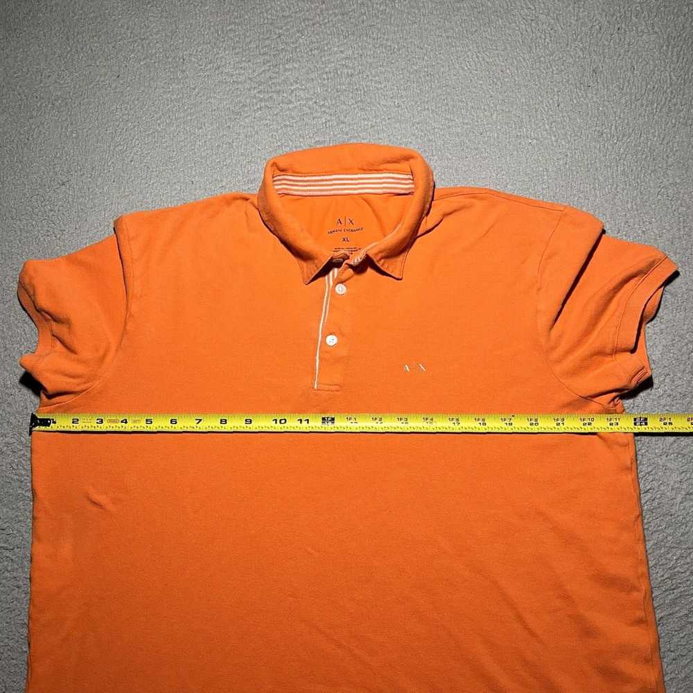 Armani Cotton Preppy Colorful Orange AX Logo Polo… - image 4