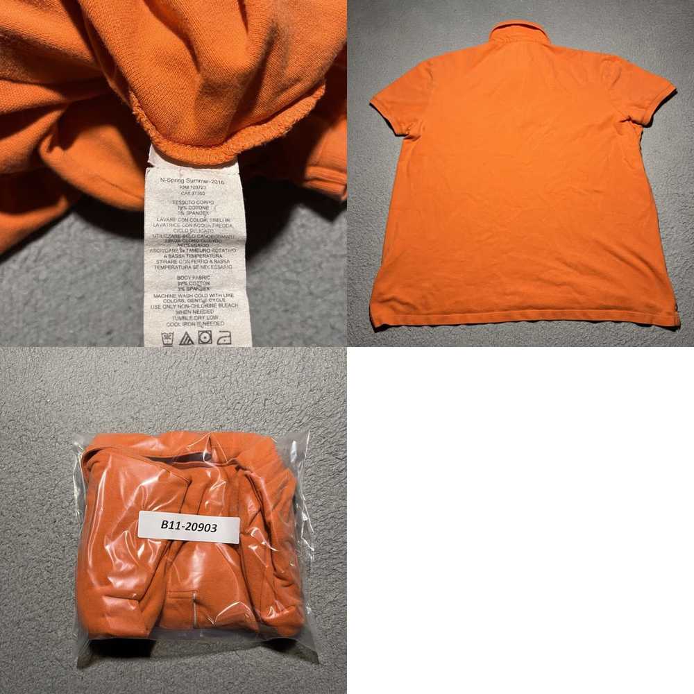 Armani Cotton Preppy Colorful Orange AX Logo Polo… - image 8