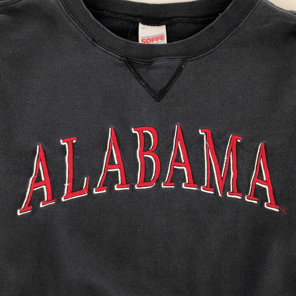 Vintage Y2K Alabama crewneck sweatshirt faded bla… - image 2