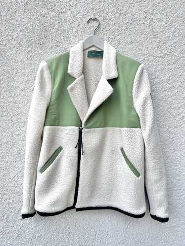 Piet Runway Sherpa Fleece Jacket Colorblock Natur… - image 1