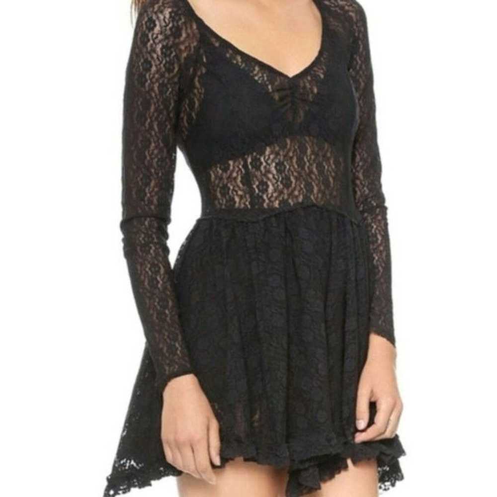 Free People Free People Black Witchy Skater Goth … - image 1