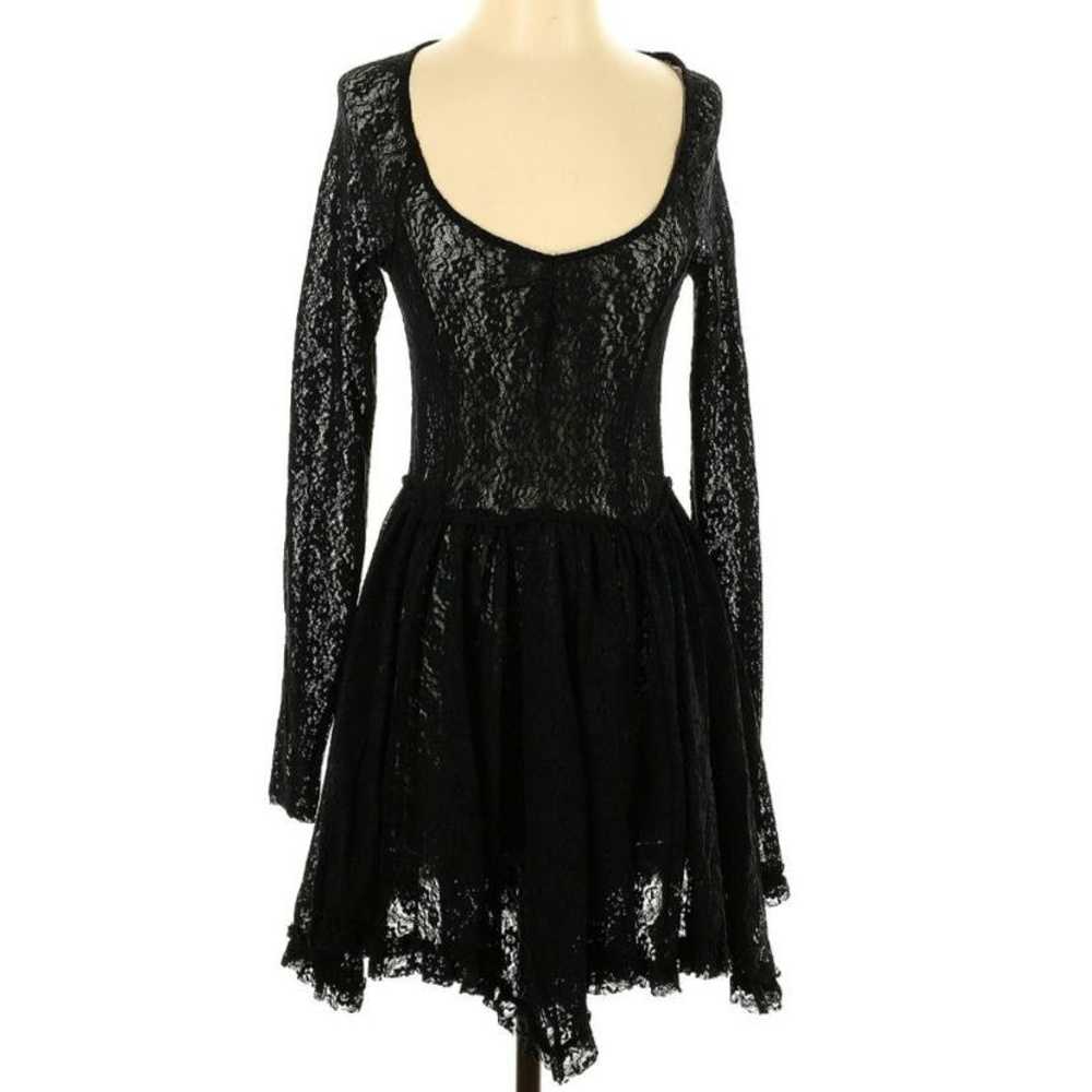 Free People Free People Black Witchy Skater Goth … - image 2