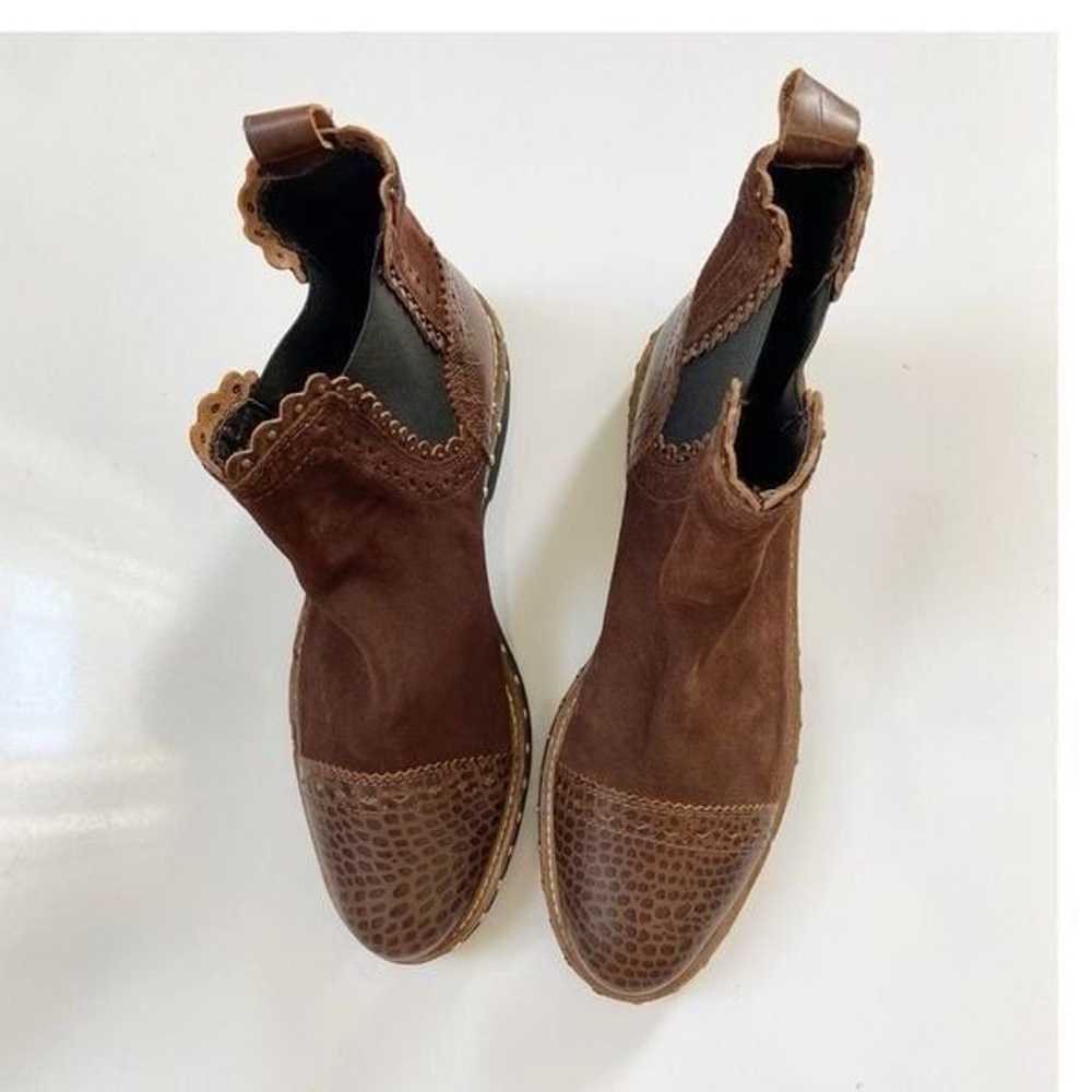 NEW Free People Atlas Studded Chelsea Boots Choco… - image 3