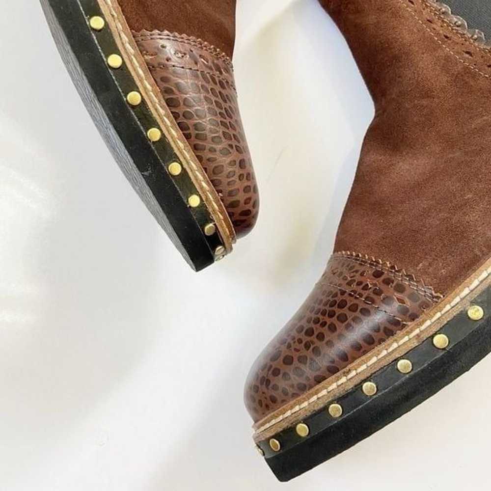 NEW Free People Atlas Studded Chelsea Boots Choco… - image 6