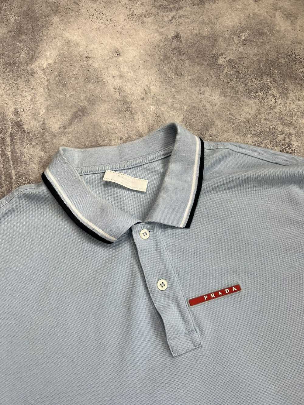 Prada Prada baby blue polo shirt - image 2