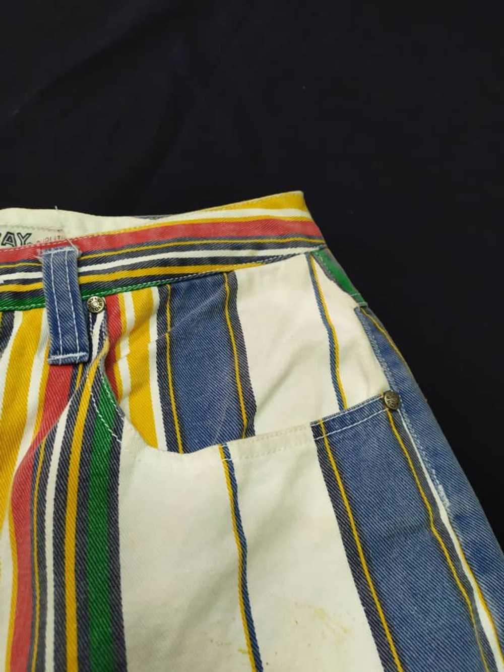 Unionbay × Vintage vintage 90s multi stripe short… - image 10