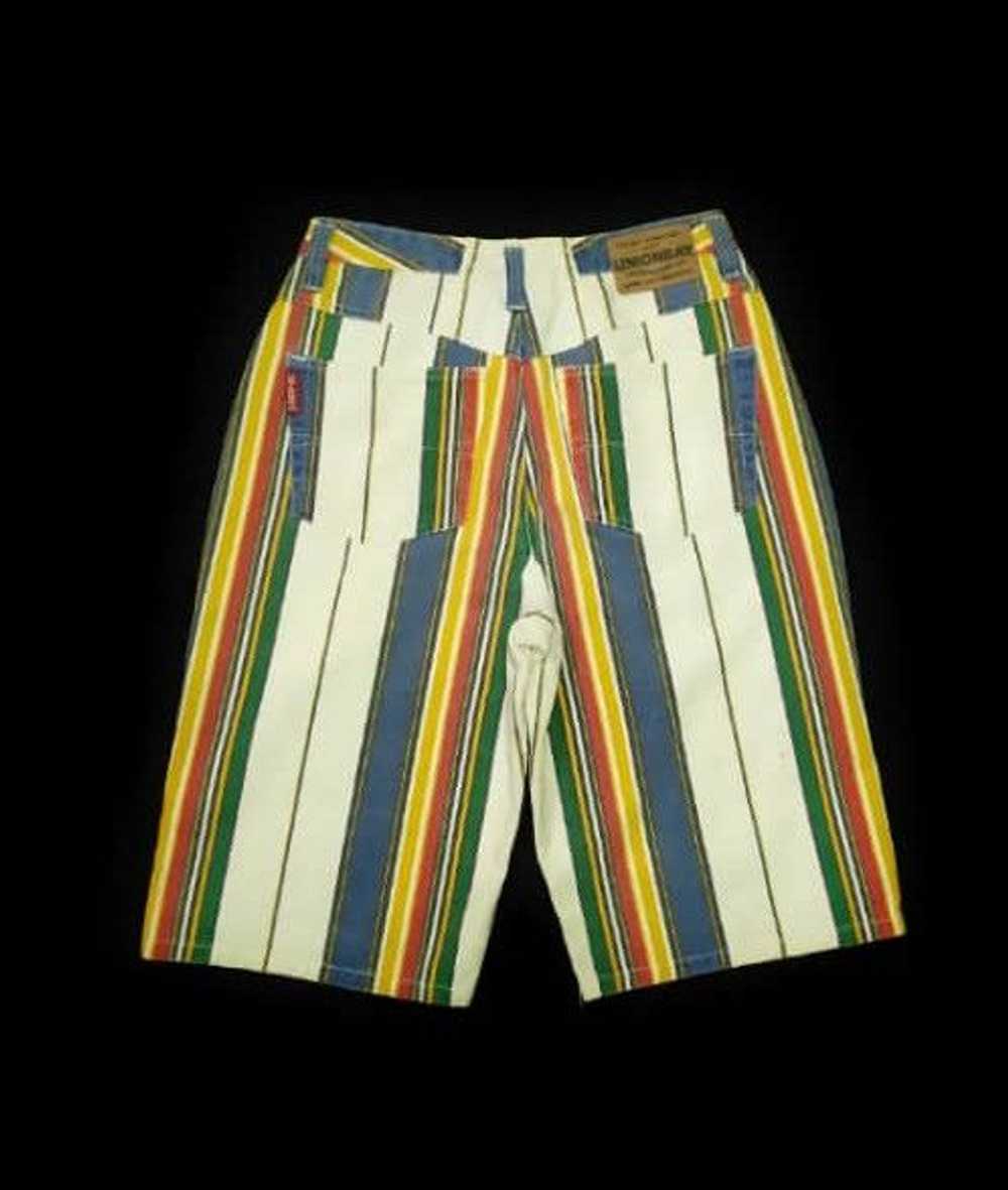 Unionbay × Vintage vintage 90s multi stripe short… - image 1