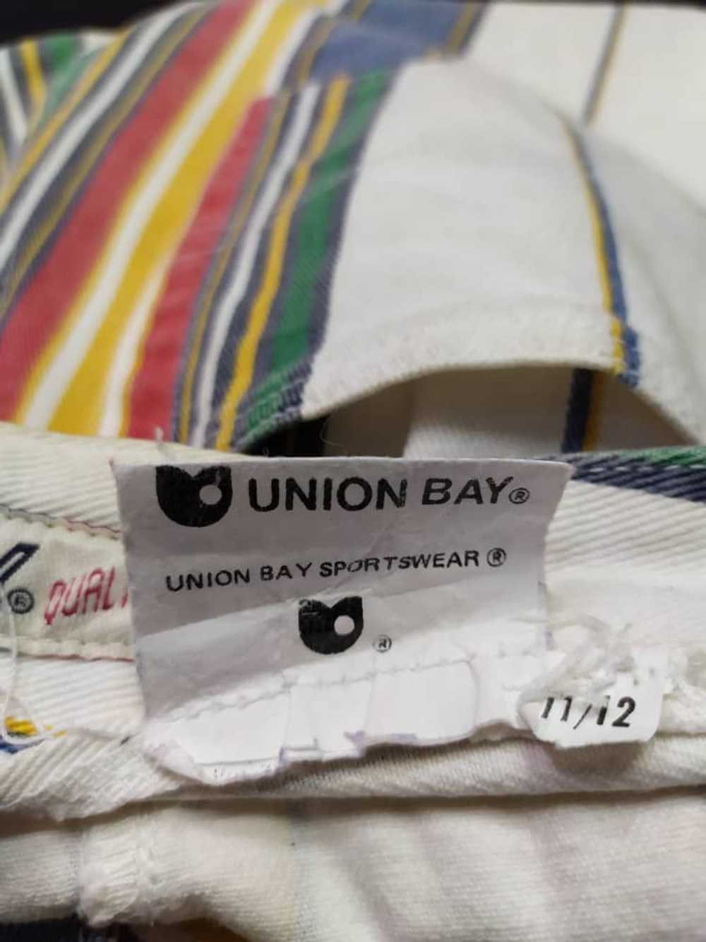 Unionbay × Vintage vintage 90s multi stripe short… - image 2