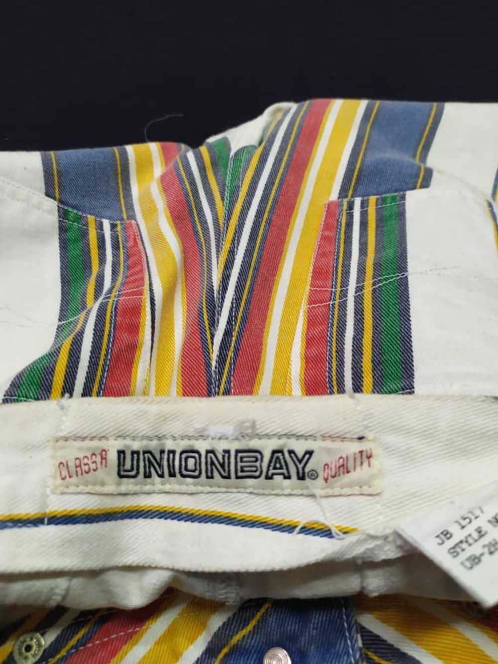 Unionbay × Vintage vintage 90s multi stripe short… - image 4