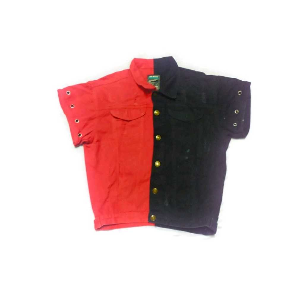 Japanese Brand Sall garment Black and Red jacket - image 2