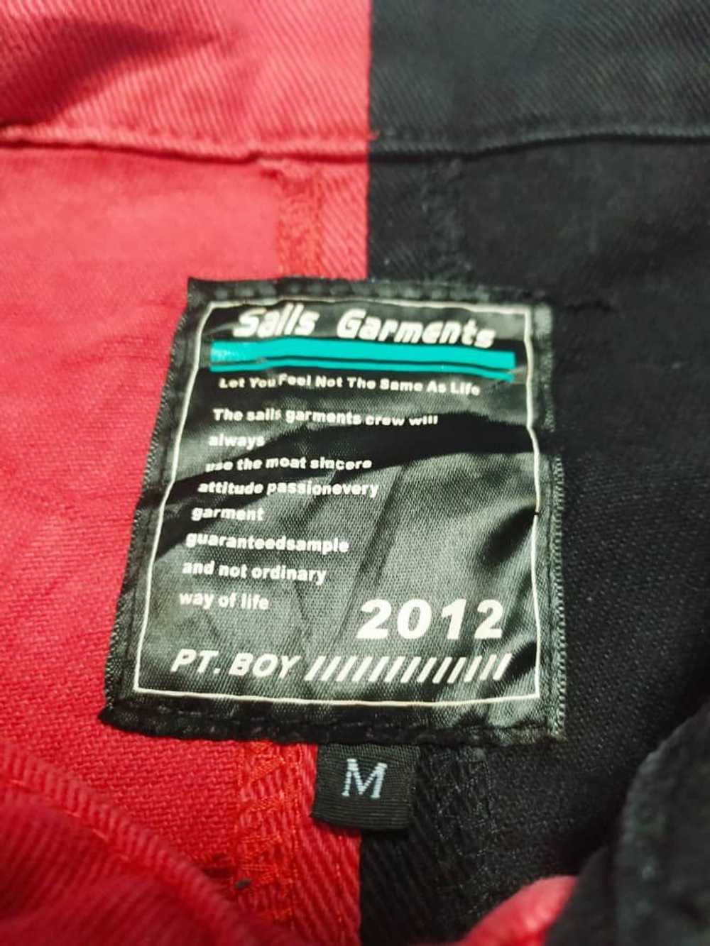 Japanese Brand Sall garment Black and Red jacket - image 6