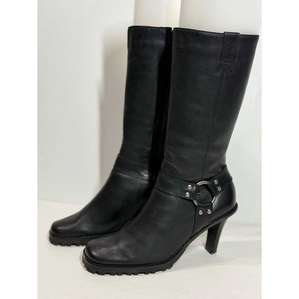 Harley Davidson-Biker-Women's Heeled Boots-Leathe… - image 1