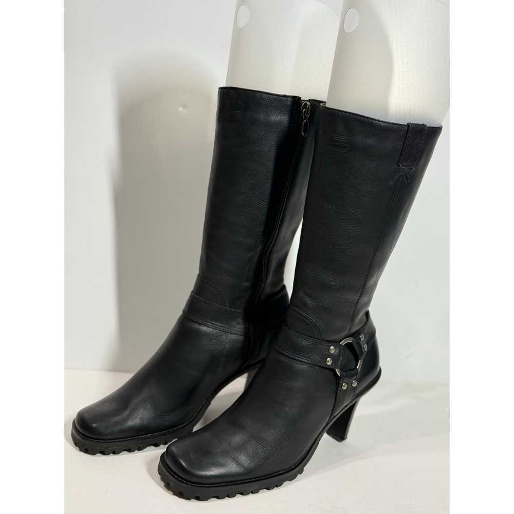 Harley Davidson-Biker-Women's Heeled Boots-Leathe… - image 4