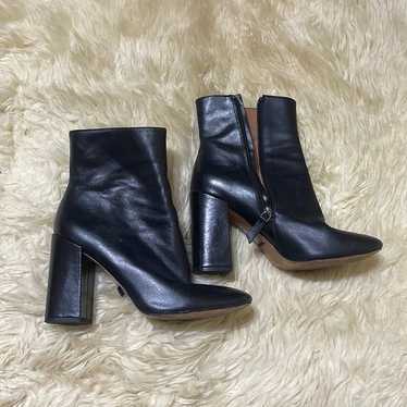 Gianni Bini Black Leather Boots 8.5