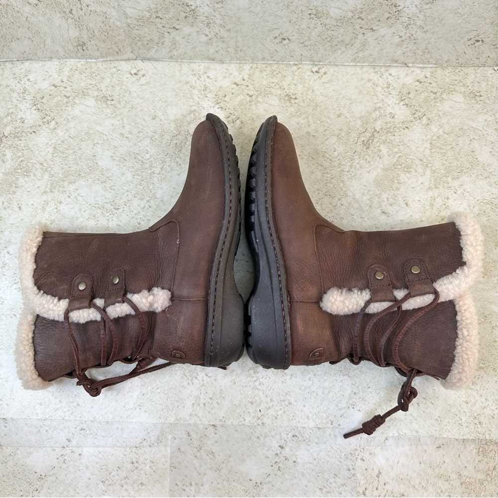 UGG Akadia Stout Brown Leather Sheepskin Winter W… - image 5