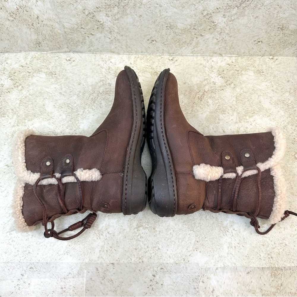 UGG Akadia Stout Brown Leather Sheepskin Winter W… - image 6