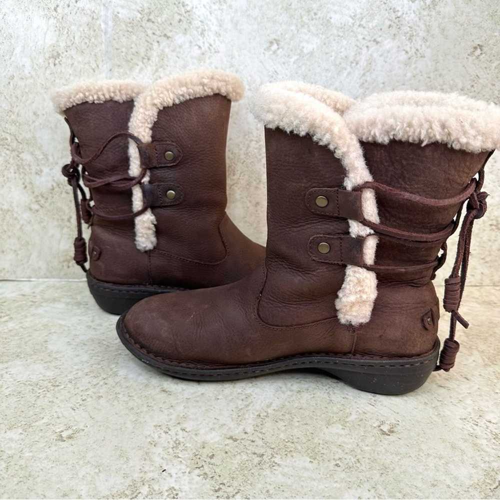 UGG Akadia Stout Brown Leather Sheepskin Winter W… - image 7