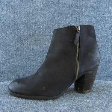 BP.  Women Ankle Boots Black Leather Zip Size 10 M