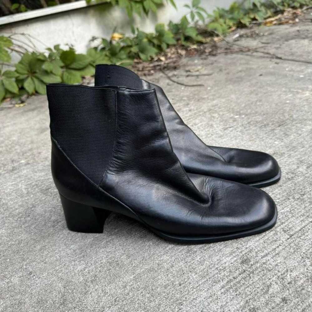 Vintage 90s Leather Boots Women's Size 7.5 What's… - image 2