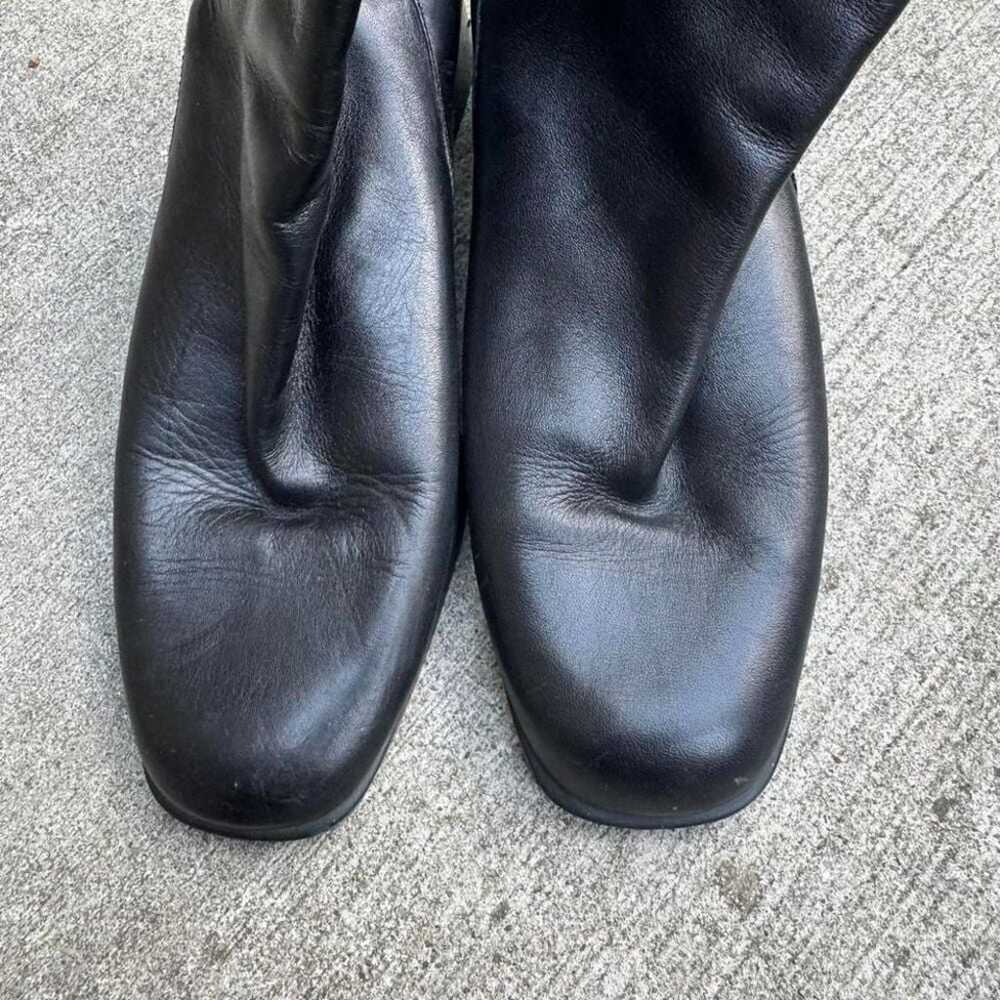 Vintage 90s Leather Boots Women's Size 7.5 What's… - image 6