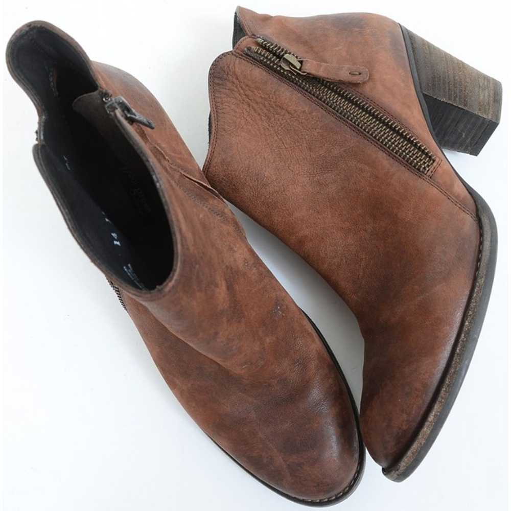 Paul Green Aubrey Ankle Boots Brown Leather Weste… - image 3