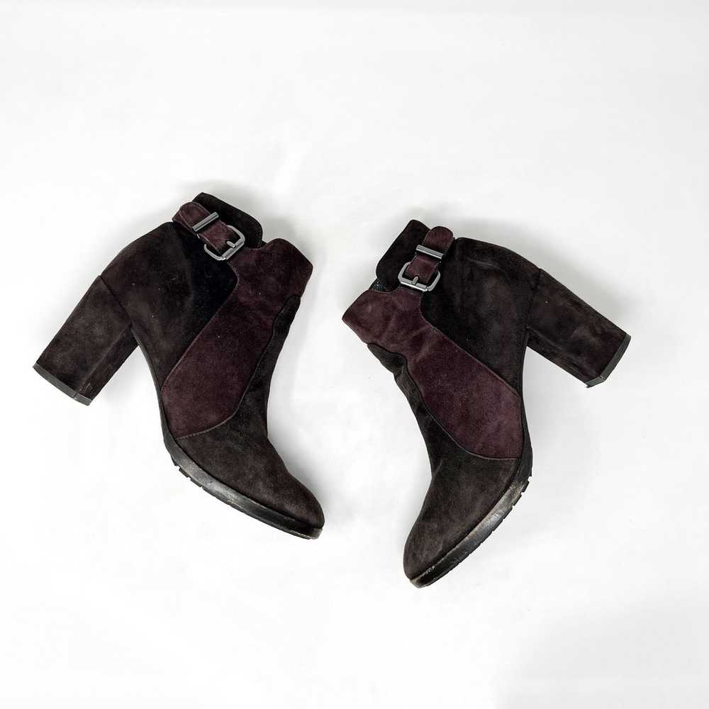 Aquatalia Size 10 Maroon Wine Burgundy Suede Leat… - image 8