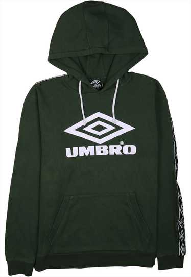 Vintage 90s Umbro Hoodie Sweater Embroidery Big Logo 2024 Spellout Pullover Jumper L