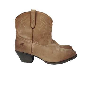 Ariat Darlin Western Boots Booties Cowgirl Burnt S