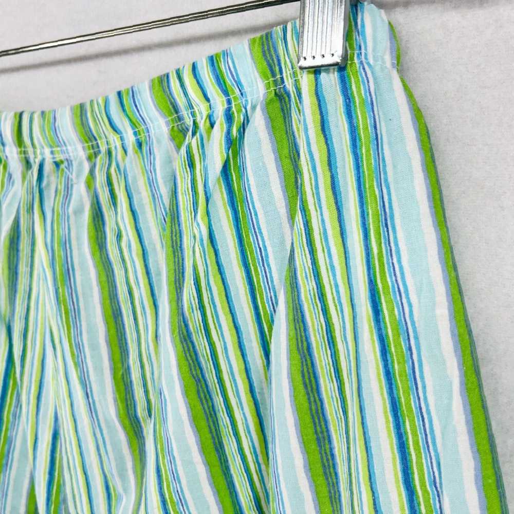 Vintage XL Capri Style Striped Cropped Pants with… - image 6